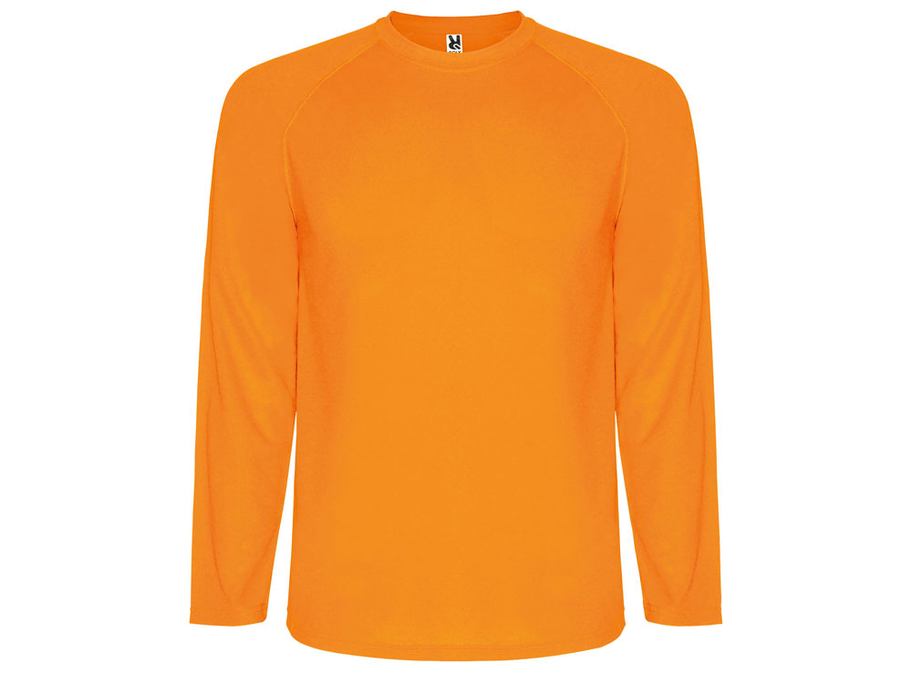футболка montecarlo  мужская с длинным рукавом, неоновый оранжевый