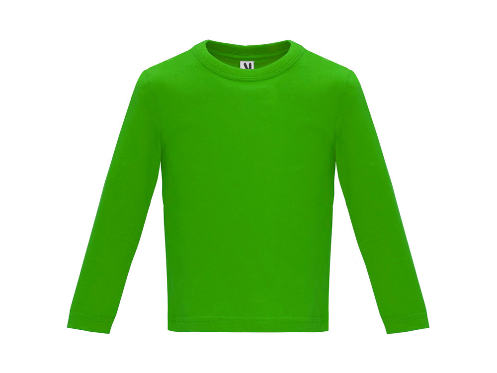 футболка baby  детская с длинным рукавом, травянисто - зеленый